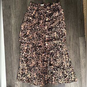 Wilfred Leopard Print Maxi Skirt